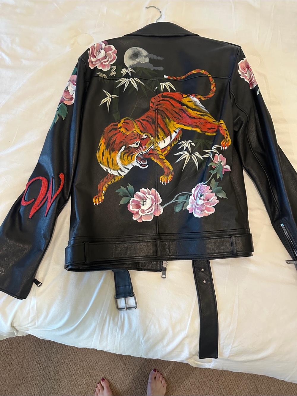 GUCCI MENS SIZE US size LARGE black motorcycle leather jacket - Picture 1 of 17